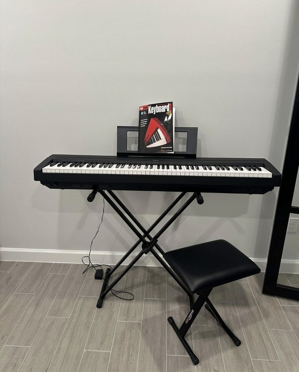 Yamaha P45 Digital Piano w/ stand, stool and music