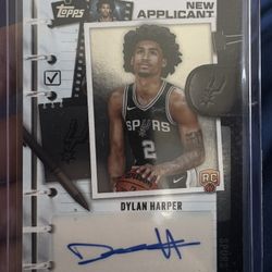 Topps 2025-26 New Applicant Dylan Harper Autograph Card (NA-DH)