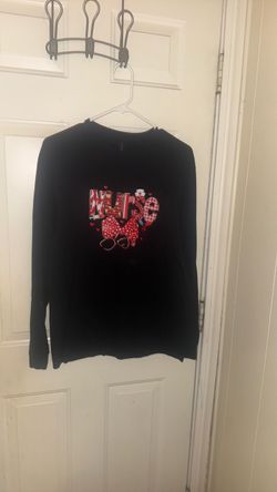Black Nurse Graphic Long Sleeve Shirt