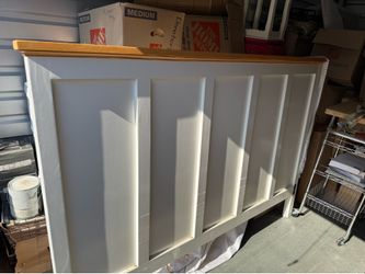 Cal King Farmhouse Style headboard and footboard.