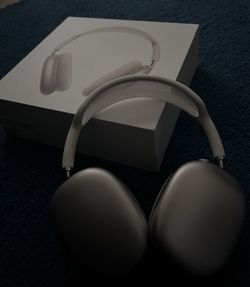 Apple AirPods Max Silver Wireless Noise Cancellation Bluetooth with Smart Case