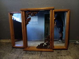 $50 LARGE TRIFOLD MIRROR