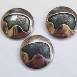 3 Large Button Covers. 