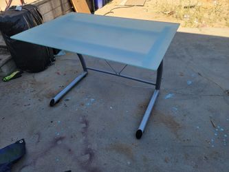 Glass desk