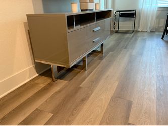 TV console  with chrome legs