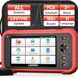 LAUNCH CRP123E Plus OBD2 Scanner, Car Diagnostic Scan Tool, Engine Light Code Reader, Oil Reset, SAS Calibration, Throttle Adaptation, ABS, SRS, DTC