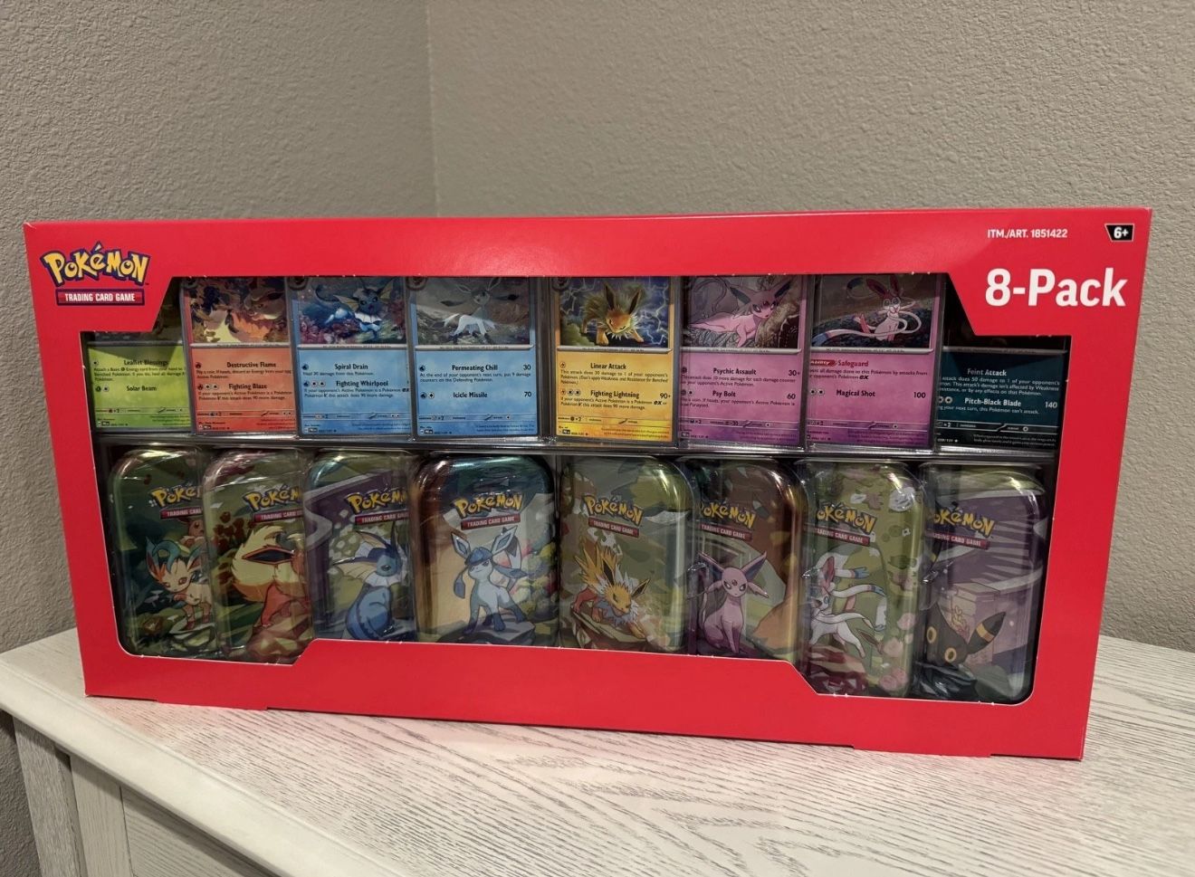 Prismatic Evolutions Mini Tin 8 Pack - New
