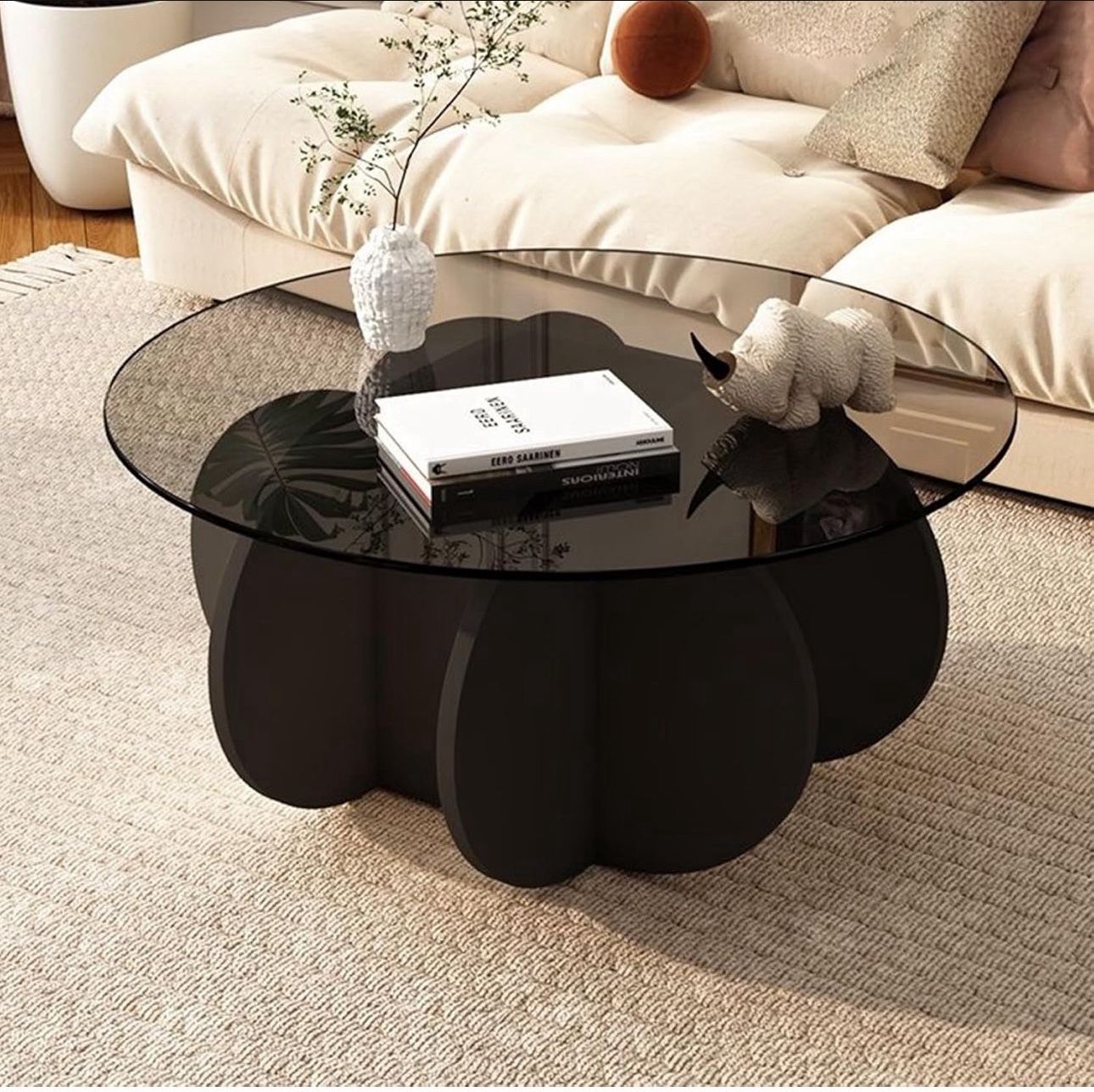 Glass Top Coffee Table 
