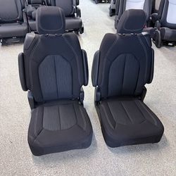 BRAND NEW BLACK Cloth BUCKET SEATS 