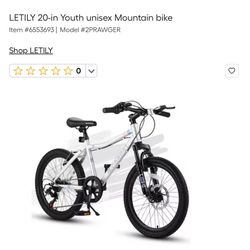 Ecarpat Boys Kids 20" Steel Mountain Bike