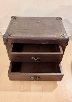 Beautiful hand painted Purple Vintage Storage Chest Box Drawer…matching green available