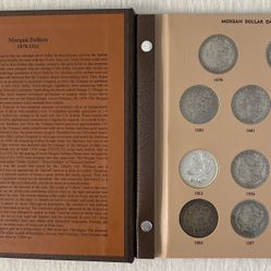 Morgan Silver Dollar Collection – 32 Coins (1878–1921) in Dansco Album w/ Key Dates & Carson City