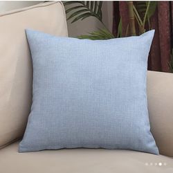 Brand New Light Blue Textured Throw Pillow Cover
