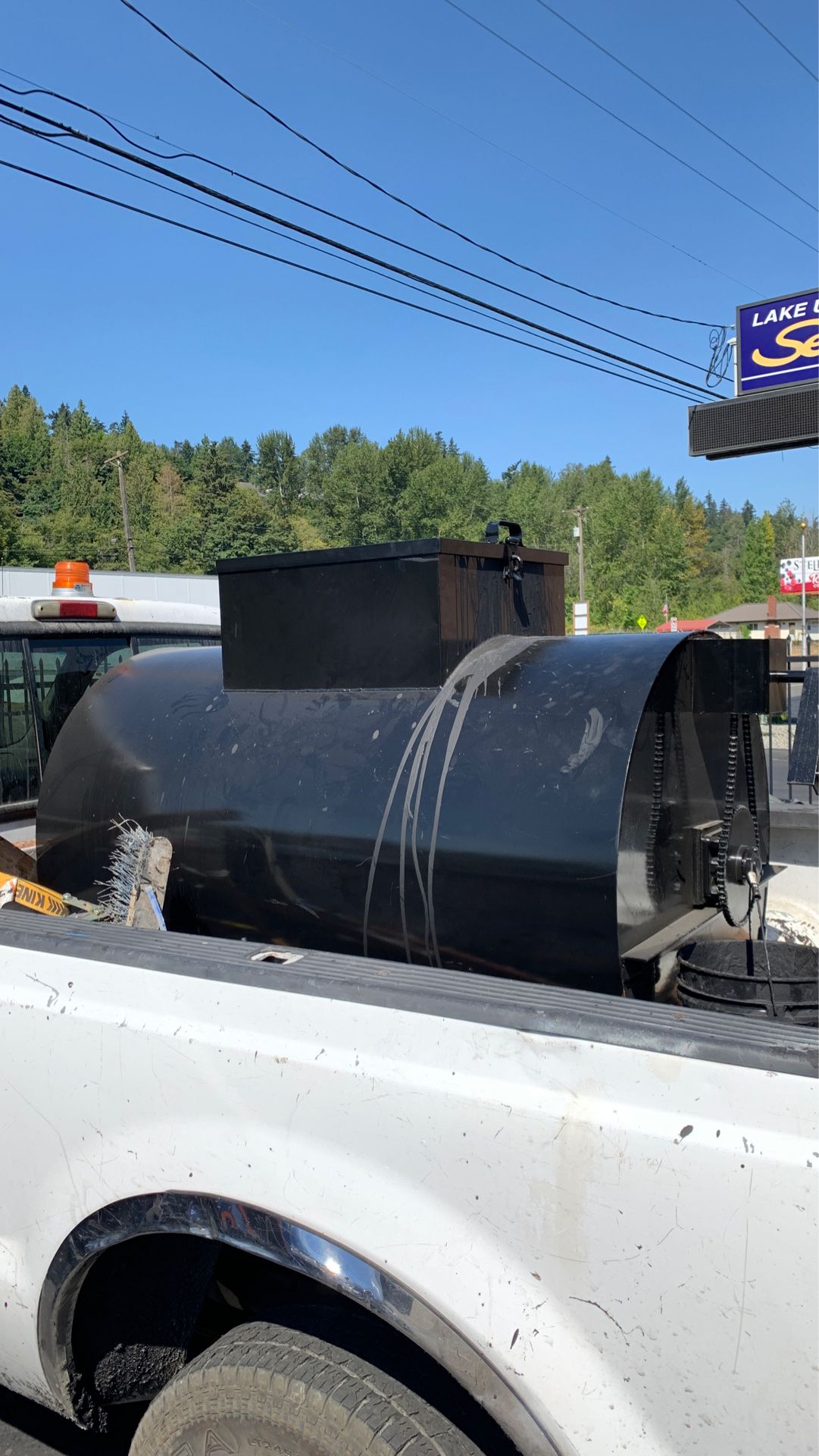 300 gallon Sealcoating tank