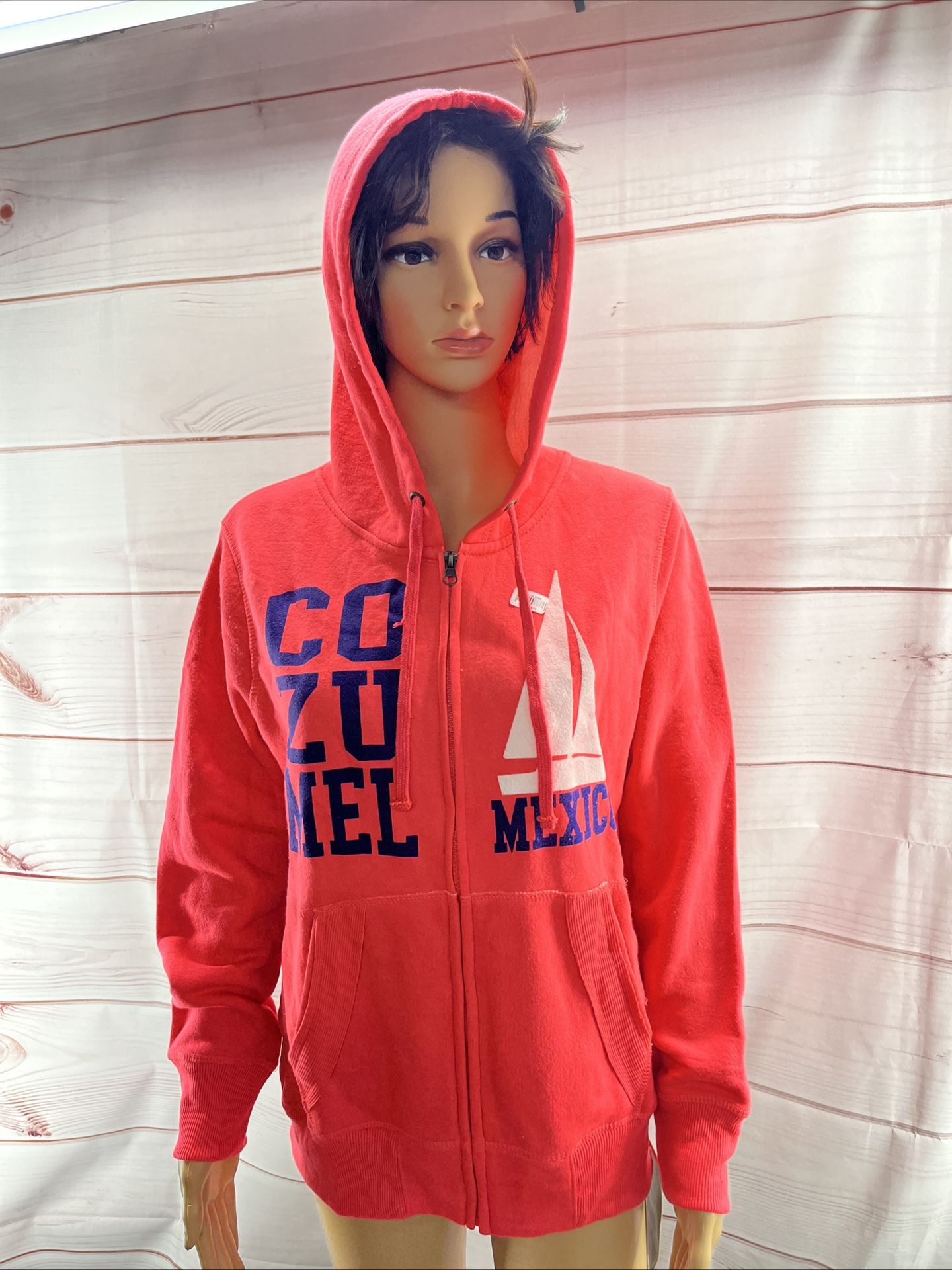 Pink Cozemel Hoodie.NWT.XL.Full Zip.Pockets.Ships In 24 Hr.29 E