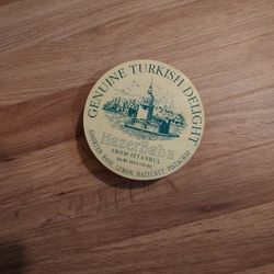 Vintage Empty Wooden Turkish Delight Box 