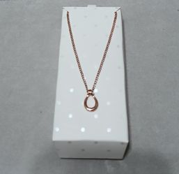 NECKLACE- Copper-color Tear-drop