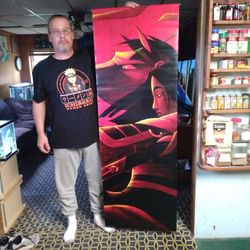 Vintage Mulan Vinyl Movie Theater Poster 