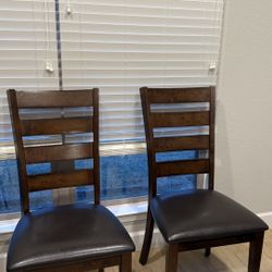 6 Wood Dining Room Chairs