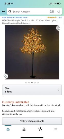 Fall light up tree