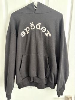 Black Sp5der Rhinestone Hoddie