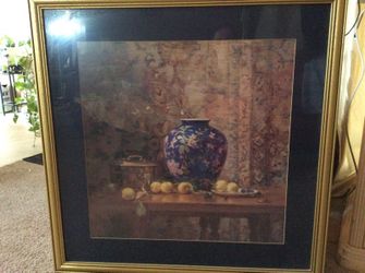 Picture frame with painting