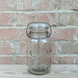 Vintage Drey Improved Ever Seal Wire Side Jar/Lid 