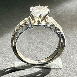 NEW Art Deco Wedding, Engagement, Sovereign Ring