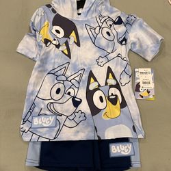 Boys Bluey Outfit Size 5