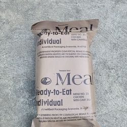 Vintage Meals Ready To Eat Menu.23 Chicken With Cavalli Sealed