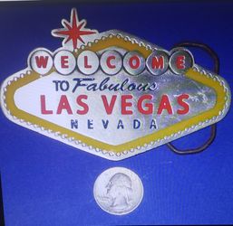 Las Vegas Pewter Belt Buckle