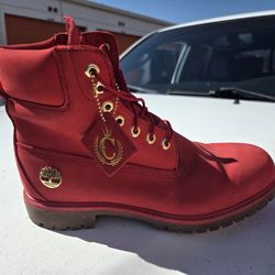 Men's Timberland 6-INCH Waterproof Boots Shoes  RED