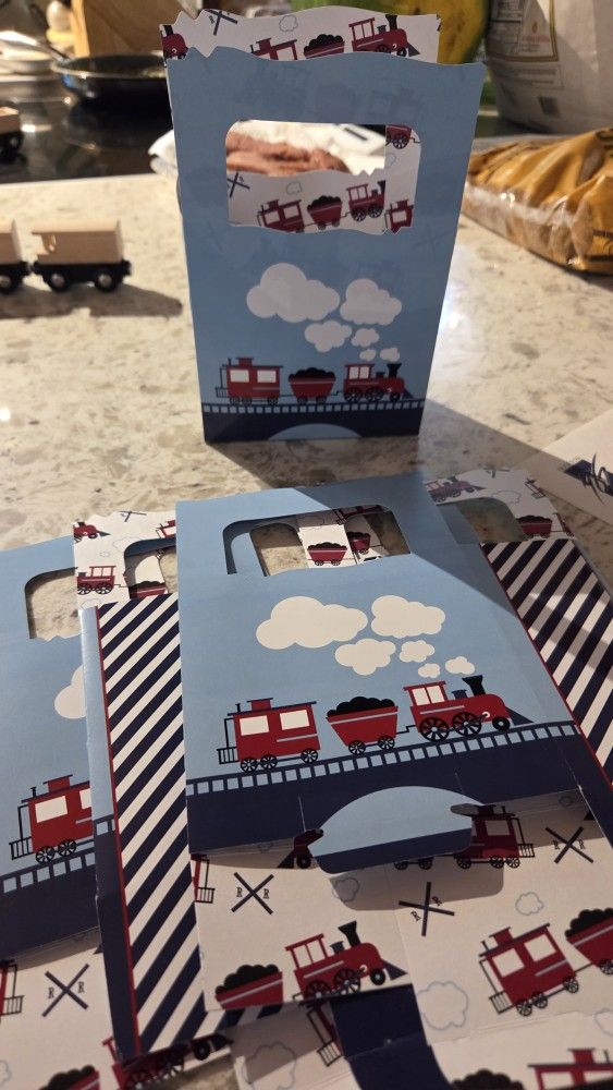 Train Choo Choo Birthday Gift Bags Party Favor Bags - FREE