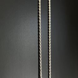 16 Inch Italy 925 Rope Chain 
