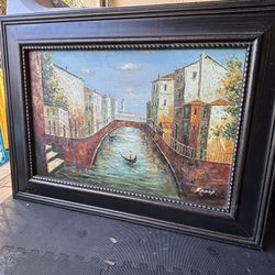 Beautiful Frank Venice Painting 