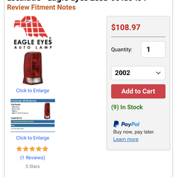 Have this tail light left for a cadillac escalde 2002 -2006  letting it go for 50 bucks