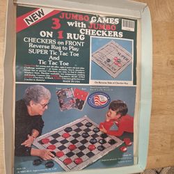 Jumbo Checkers/Tic Tac Toe Game