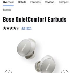 Bose quiet comfort ear buds  almost new