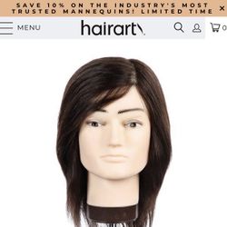 Mannequin  Cabezas Para Estudiantes De Cismetolojia Nuevas Pelo Natural 