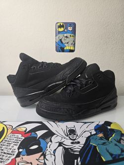 Black Cat Jordan 3s, Size 10