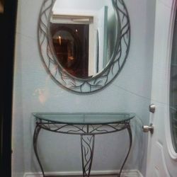 MIRROR & TABLE (USED)