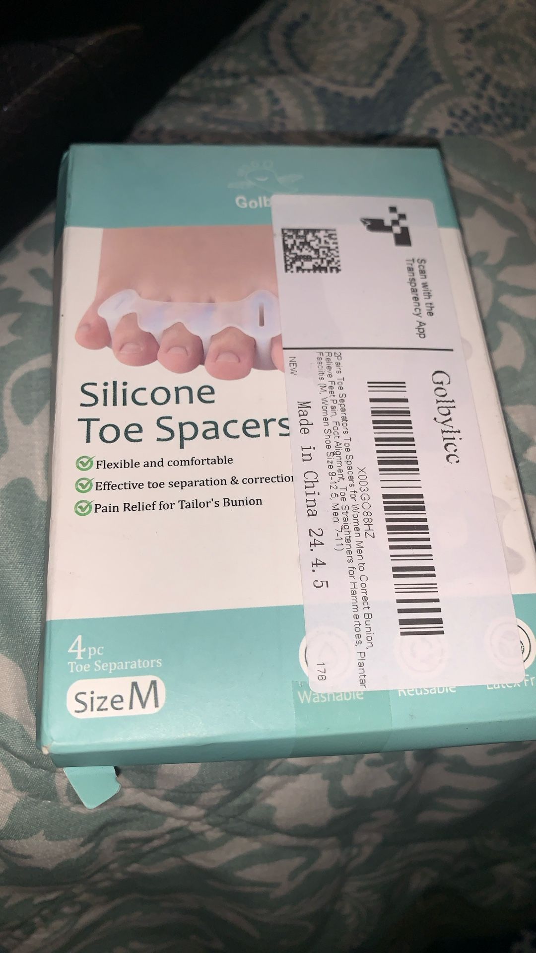 2Pairs Toe Separators Toe Spacers