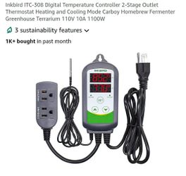 Digital temperature controller ink bird ITC-308