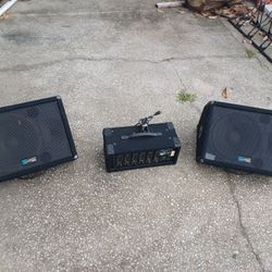 2 Yorkville Y115 PERFORMANCE SERIES 15 Inch Monster Speakers with Yorkville MM6 6-Channel Powered Mixer #400
Everything For $140 FIRM 