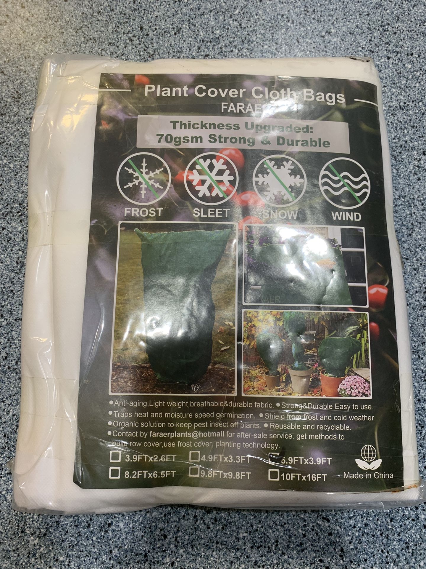 Plant Cloth & Fruit Tree Netting Mesh Covers. NEW | 3 Sizes in Sealed Packag