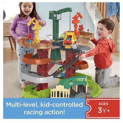 Thomas & Friends Multi-Level Track Set Trains & Cranes Super Tower with Thomas & Percy Engines plus Harold 