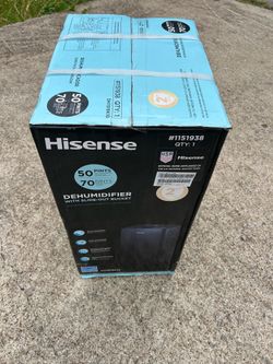 50 pt. Dehumidifier (For Rooms (contact info removed) sq. ft) ENERGY STAR Certified, in Gray