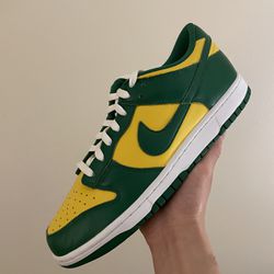 Size 10 - Nike Dunk Low Brazil Yellow Green