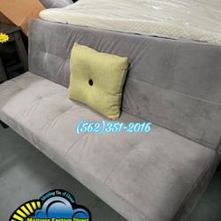 Sofa Couch Grey Futon New Gris Gray Cama Convertible 