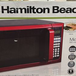 Hamilton Beach 0.9 Cu. Ft. Microwave Oven – Stainless Steel, 900W